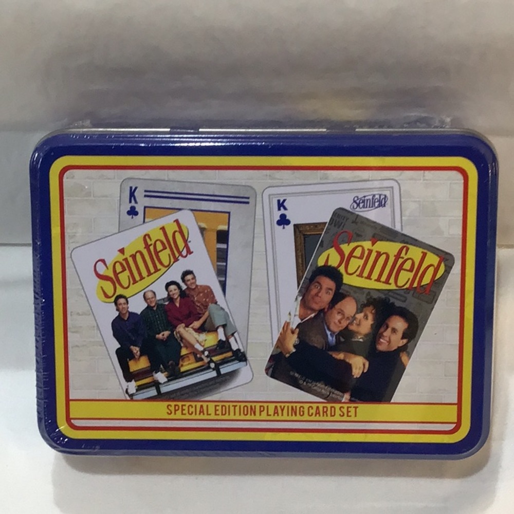 Sealed Two deck set Seinfeld playing cards, Factory sealed in a commemor…